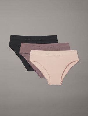 Bonded Flex 3-Pack Mid Rise Bikini, Black / Cedar / Sparrow