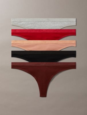 Modern Logo 5-Pack Thong, Juneberry Multi