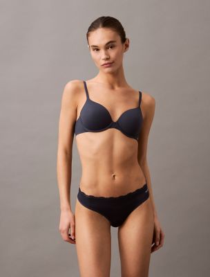 Microfiber Stretch with Lace Thong, Speakeasy