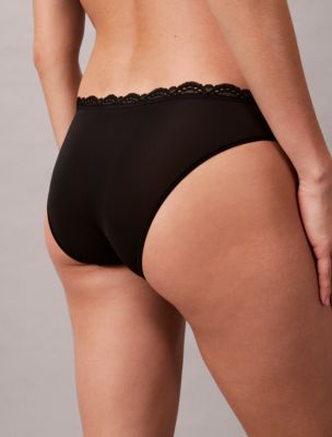 Бельё Calvin Klein Microfiber Stretch with Lace Bikini — фото 5
