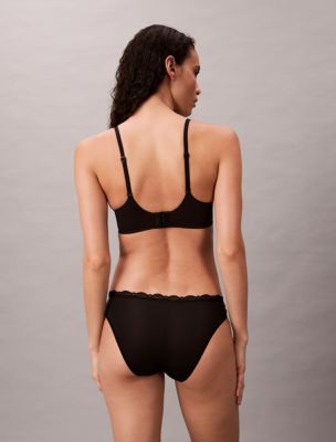 Бельё Calvin Klein Microfiber Stretch with Lace Bikini — фото 6