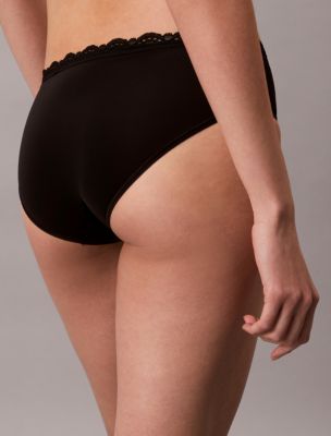 Бельё Calvin Klein Microfiber Stretch with Lace Hipster — фото 5