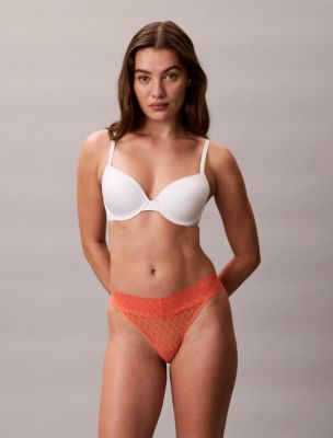 Icon Logo Lace Thong, Acorn Orange