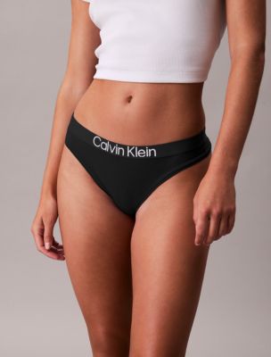 Трусы-стринги Maximum, хлопок — Calvin Klein — фото 4