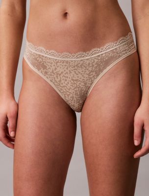 Трусы-стринги, кружево, микрофибра, стрейч, 3 шт. — Calvin Klein — фото 4