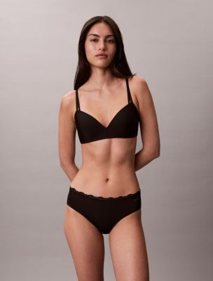 Бельё Hipster, кружево, микрофибра, стрейч, 3 шт. — Calvin Klein, цвет: Чёрный — фото 2
