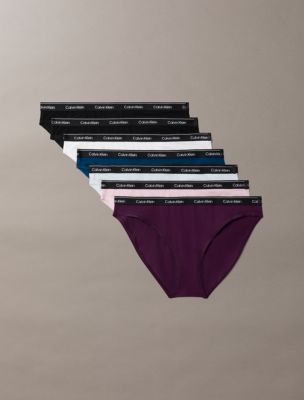 Icon Logo 7-Pack Bikini, Black/Posiedon/Black/Classic White/Plein Air/Dark Purple/Hawaii Orchid