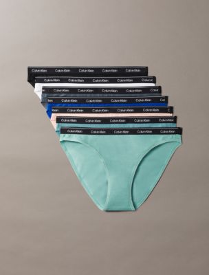 Modern Logo 7-Pack Bikini, Black/White/Turbulence/Royalty/Dreamscape/Slate Turquoise/Charming Green