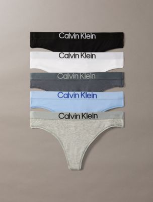 Maximum Cotton 5-Pack Thong, Grey Heather Multi
