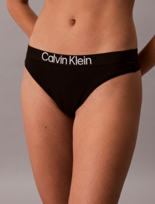 Трусы-стринги Maximum, хлопок, 5 шт. — Calvin Klein — фото 4