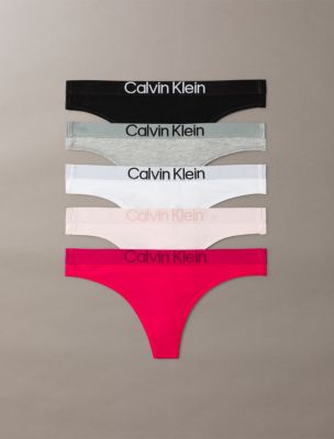 Maximum Cotton 5-Pack Thong, Rose Multi