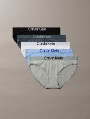 Maximum Cotton 5-Pack Bikini, Black/White/Grey Heather/Frozen Fiojrd/Turbulence