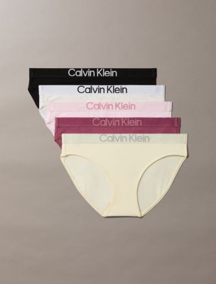 Maximum Cotton 5-Pack Bikini, Black/ Craddle Pink/ Snow Htr/ Berry Wild/ Pear Sorbet