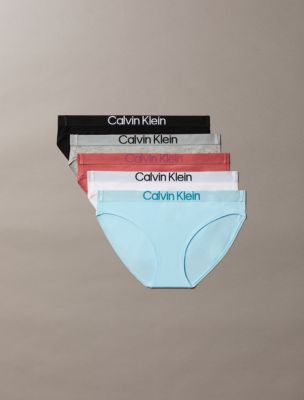 Maximum Cotton 5-Pack Bikini, Antarctic Blue Multi