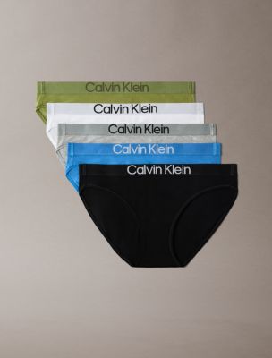Maximum Cotton 5-Pack Bikini, Black/Poseidon Blue/Grey Heather/Classic White/Iguana