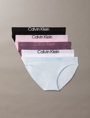 Maximum Cotton 5-Pack Bikini, Black / Classic White / Plein Air / Vintage Violet / Hawaii Orchid