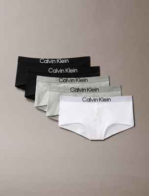 Maximum Cotton 5-Pack Boyshort, Blue / Grey Heather / White
