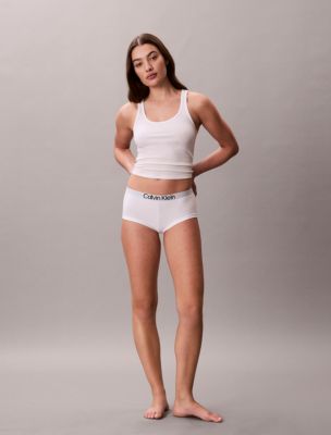 Extra Soft Cotton Stretch Boyshort, Grey Heather