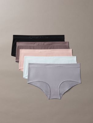 Bonded Flex Seamless 5-Pack Boyshort, Black / Quicksilver / Plein Air / Subdued / Sparrow