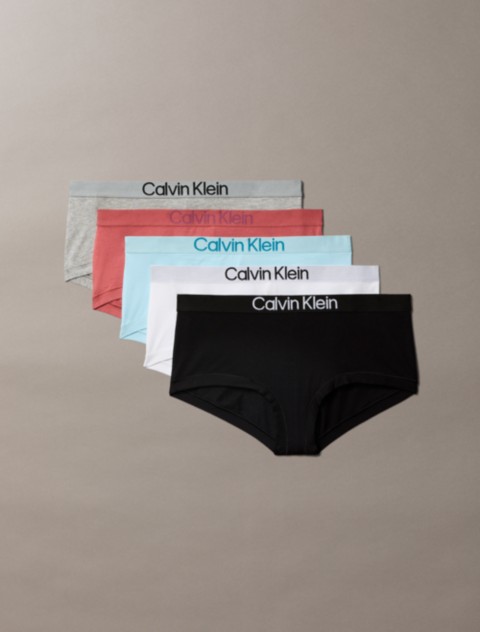 Трусы-шортики, хлопок, стрейч, 5 шт. — Calvin Klein