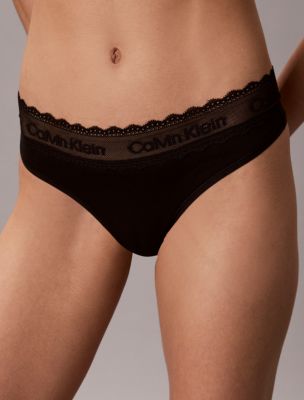Calvin Klein Cotton Lace Thong — фото 2