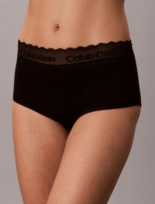 Calvin Klein Icon Cotton Lace Trim Boyshort — фото 3
