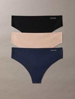 Invisibles 3-Pack Thong, Black/ Cedar/ Speakeasy