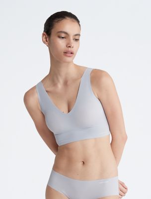 Invisibles Lightly Lined V-Neck Bralette, Dapple Gray