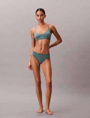 Naturals Modern Seamless Bikini, Slate Turquoise 