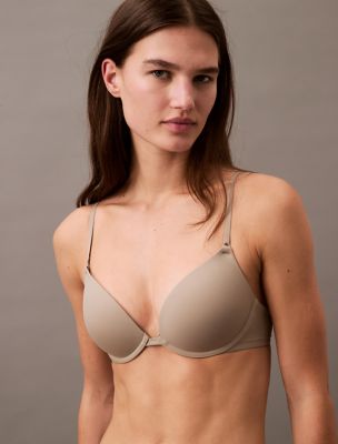 Calvin Klein Minimalist Micro Push-Up Plunge Bra, Vintage Khaki