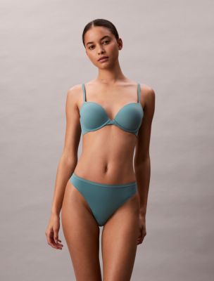 Perfectly Fit Push Up Plunge Bra, Slate Turquoise 