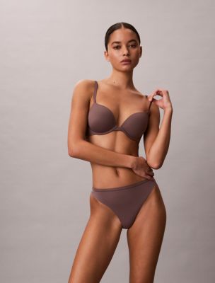 Perfectly Fit Push Up Plunge Bra, Botanical Brown 