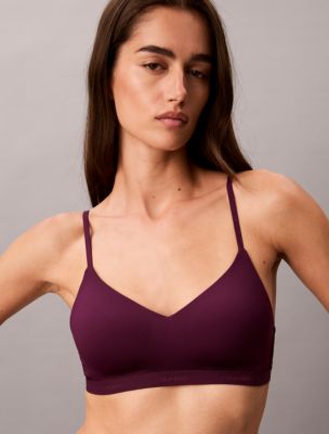 Form To Body Lightly Lined Bralette, Dark Purple
