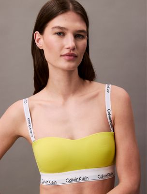 Icon Cotton Modal Lightly Lined Bandeau Bra | Calvin Klein® USA