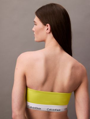 Icon Cotton Modal Lightly Lined Bandeau Bra | Calvin Klein® USA