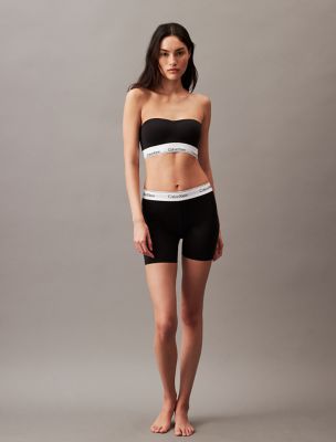 ブラジャー ^ ^ Women's Modern Cotton Bandeau QF7628UB1 Calvin Klein Modern Cotton Lightly Lined Bandeau Bra Black
