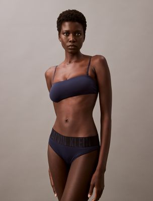 Intense Power Micro Unlined Bandeau, Blue Shadow