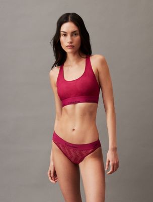Modern Lace Unlined Bralette, Jewel