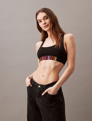 Intense Power Pride Unlined Bralette, Black