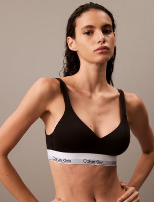 Icon Cotton Modal Lift Bralette, Black