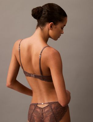 ブラジャー ^ ^ Women's CK Black Floral Lace AF Plunge Bra QF CK Black Floral Lace Push Up Plunge Bra | Calvin Klein® USA