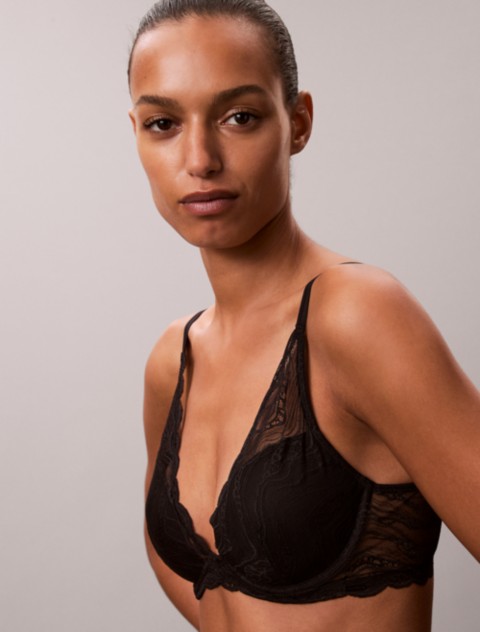 Бра Instinct Lightly Lined, глубокий вырез — Calvin Klein