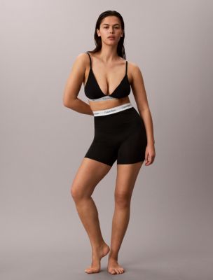 Icon Cotton Modal Shapewear Thigh Short, Black