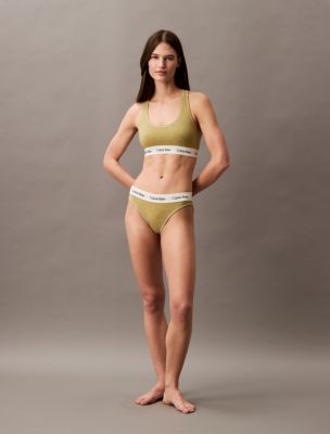 Icon Cotton Stretch Lightly Lined Bralette + Bikini, 