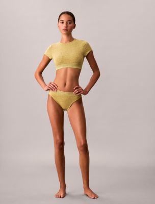 Icon Cotton Stretch Lightly Lined T-Shirt Bralette, Spanish Lime 