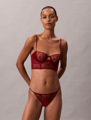 CK Black Floral Lace Bikini, Fall Berry