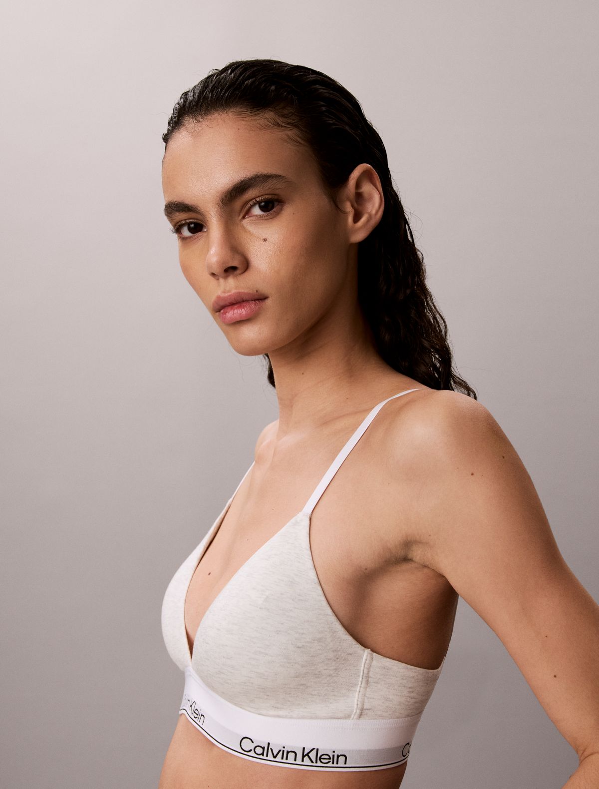 Icon Cotton Modal Lightly Lined Triangle Bralette