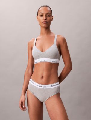 Icon Cotton Modal Lift Bralette, Grey Heather