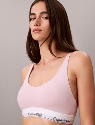 Icon Cotton Modal Lightly Lined Bralette, Hawaii Orchid