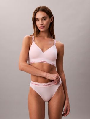 Icon Cotton Modal Lightly Lined Bralette, Potpourri
